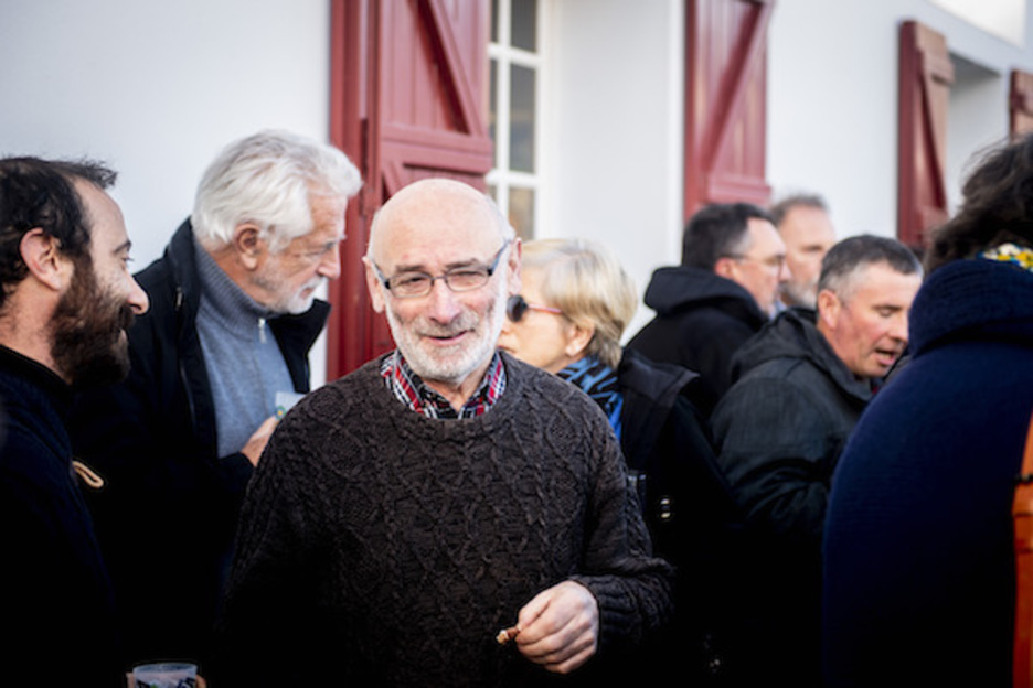  L'anniversaire de la Chambre d’Agriculture du Pays Basque est devenu un rendez-vous à ne pas manquer pour beaucoup de monde. Michel Berhocoirigoin a annoncé qu’il quittait le bureau d'EHLG. ©Guillaume Fauveau