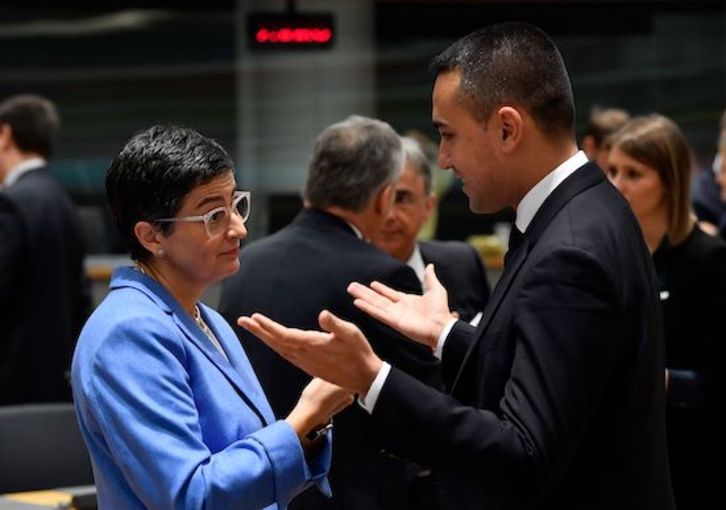 La ministra española en Bruselas. (John THYS/AFP)