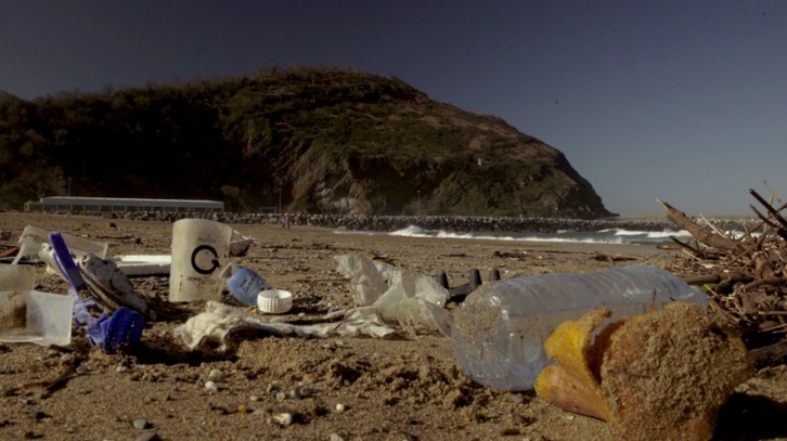 El objetivo del documental es alertar de que nuestras costas también están contaminadas. (NAIZ)