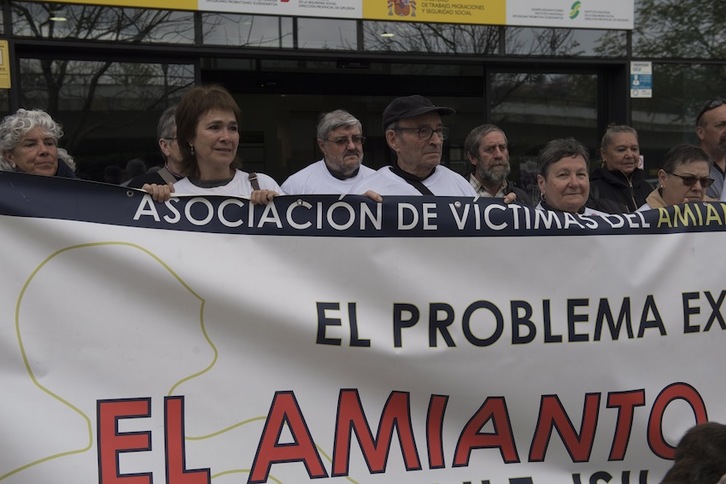 Protesta de Asviamie en Donostia. (Juan Carlos RUIZ/FOKU)