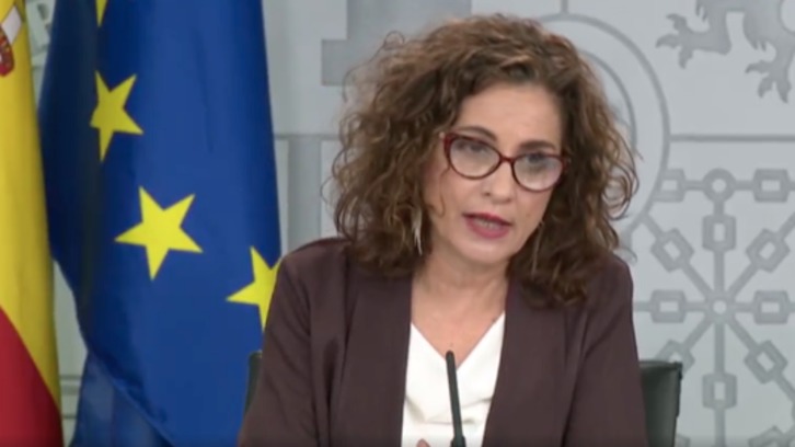 María Jesús Montero, portavoz del Gobierno español. 