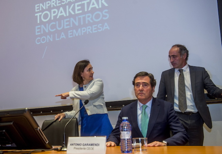 El presidente de la CEOE, Antonio Garamendi. (Luis JAUREGIALTZO/FOKU)