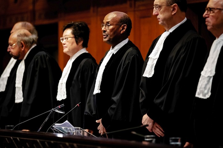 La Corte Internacional de Justicia dio ayer su veredicto. (ROBIN VAN LONKHUIJSEN-AFP) 
