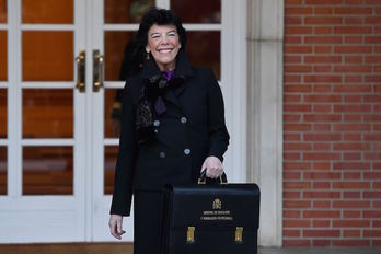 La ministra de Educación y exportavoz del Gobierno, Isabel Celaá. (Pierre Philippe MARCOU/AFP)