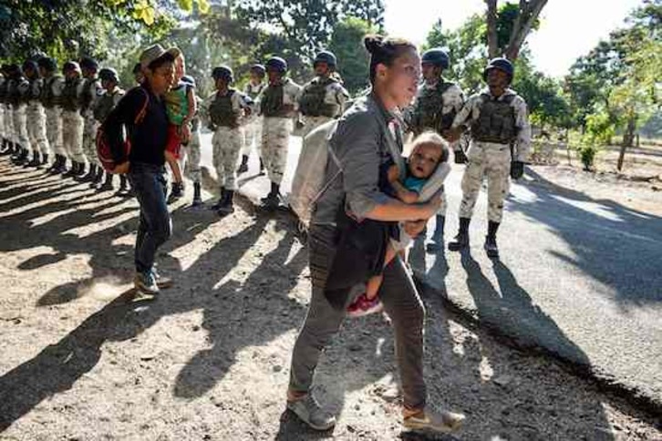 Migrantes en México. (Alfredo ESTRELLA/AFP)