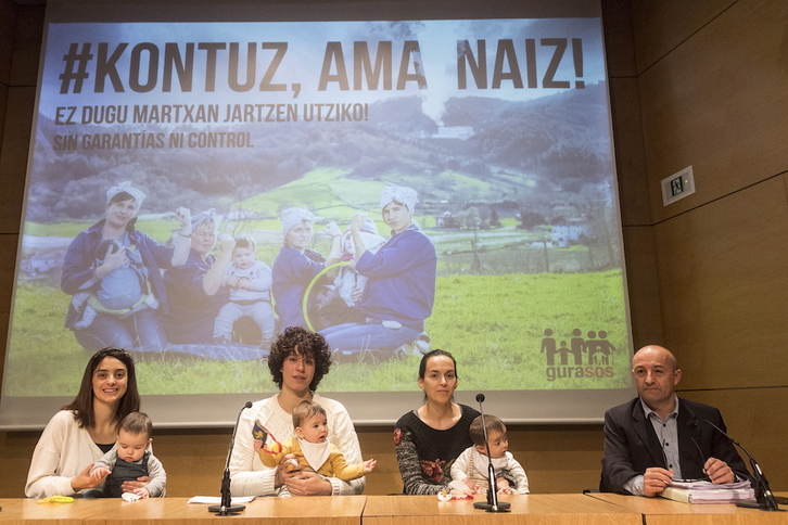 «Kontuz, ama naiz!’ es el lema de la nueva campaña de concienciación que ha iniciado GuraSOS. (Gorka RUBIO I FOKU)