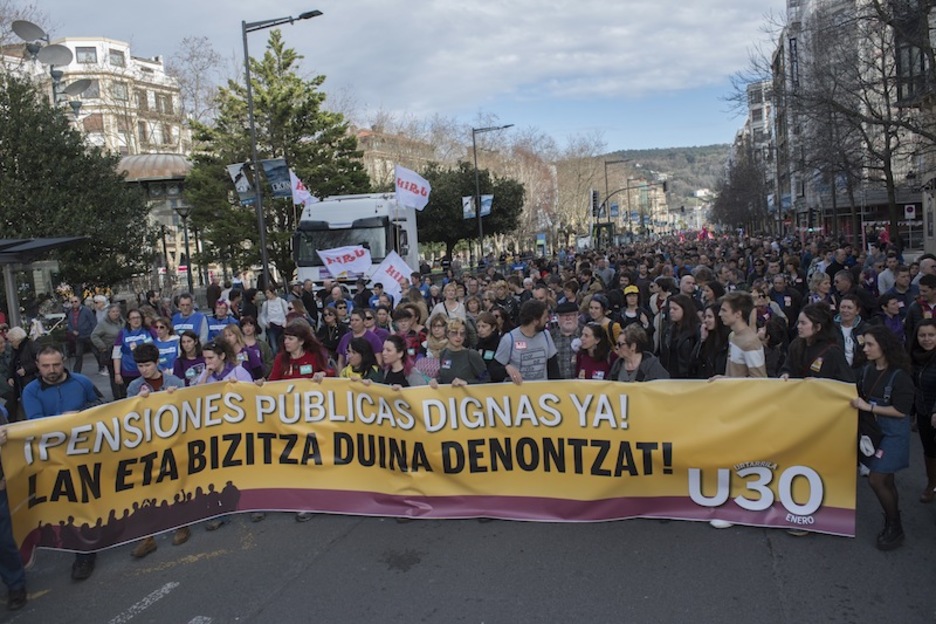 Donostiako mobilizazioa, Bulebarrean. (Juan Carlos RUIZ | FOKU)