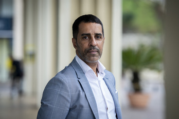 Karim Guerdane assure que sa liste sera composée de Biarrots jamais élus auparavant. © Guillaume FAUVEAU