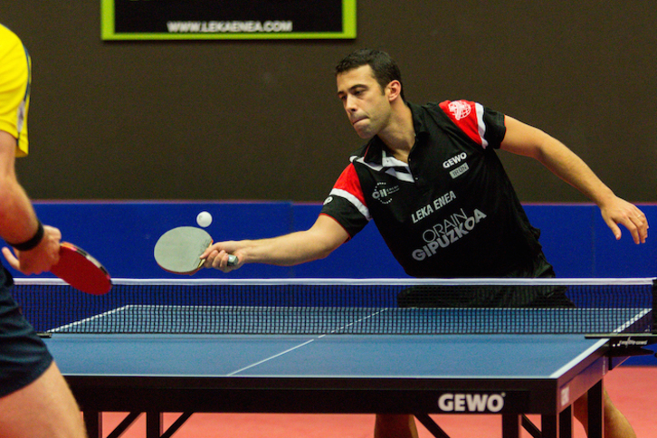 Endika Díez, en un partido con el Leka Enea de Irun. (LEKA ENEA)