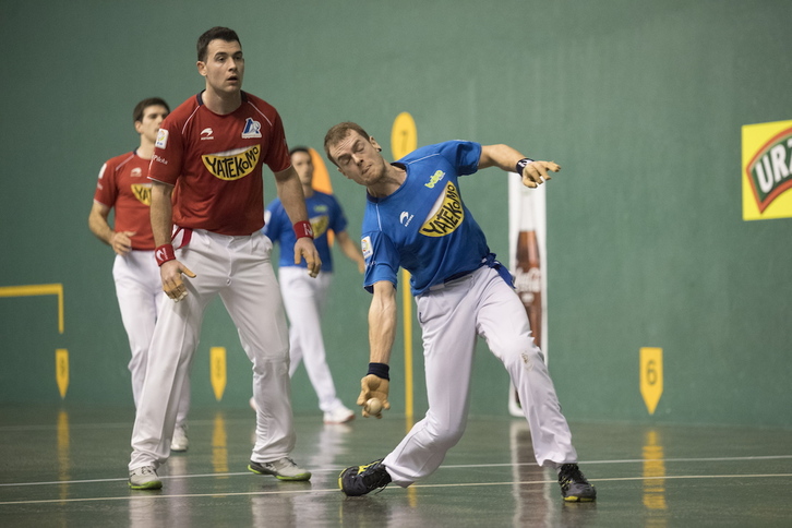 Unai Lasok sartzeko aukera gutxi izan du Idiazabalen. (Juan Carlos RUIZ/FOKU)