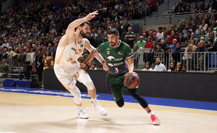 Jaime Fernández ha terminado desequilibrando al Baskonia con sus 21 puntos y 10 asistencias. (M. POZO / ACB PHOTO)