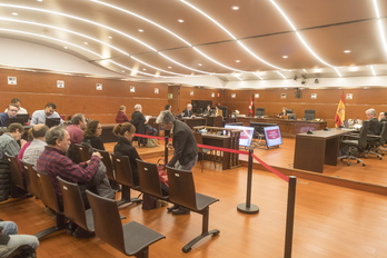 Segunda jornada del juicio por los hallazgos de Iruña-Veleia. (Juanan RUIZ / FOKU)