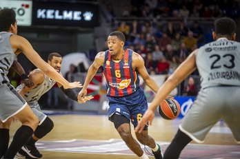 Con velocidad, puntos y asistencias, Semaj Christon ha marcado la diferencia. (Jaizki FONTANEDA / FOKU)