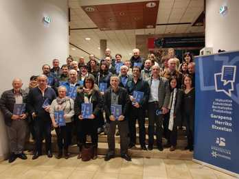 Hizkuntza politika garatzeko protokoloaren aurkezpena antolatu zuten otsailaren 6an Baionako Merkataritza eta Industria Ganbaran. (Euskal Konfederazioa-Kontseilua)