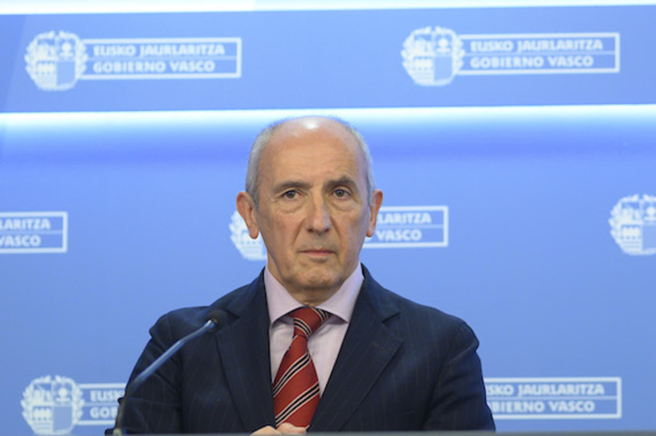 Josu Erkoreka, Lakuako Gobernuaren bozeramaile. (IREKIA)