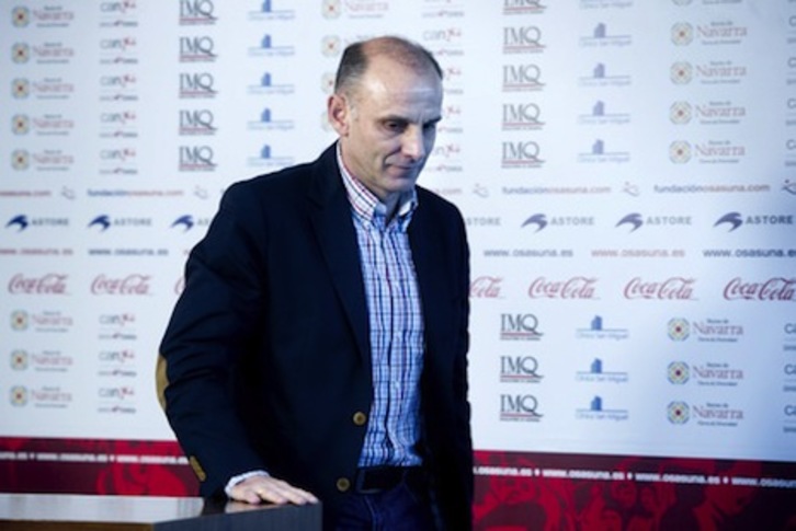Angel Martín González, en su época como director deportivo de Osasuna. (Iñigo URIZ/FOKU)