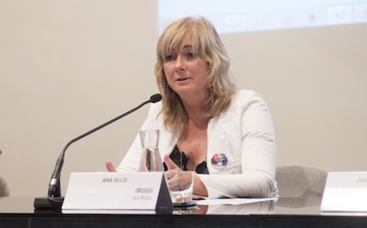 La consejera de Relaciones Ciudadanas, Ana Ollo. (Iñigo URIZ/FOKU)