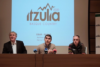2020an Euskal Herriko Itzuliak izango duen ibilbidea aurkeztu dute. (Jon URBE / FOKU)