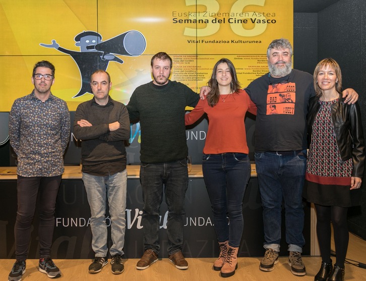 Presentación de la Semana de Cine Vasco, en Gasteiz. (NAIZ)
