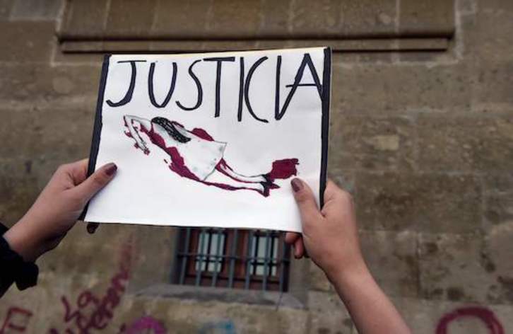 Protesta contra la violencia machista en México.(Alfredo ESTRELLA/AFP)