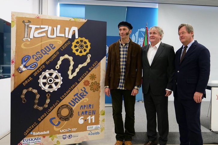 Presentación del cartel de Euskal Herriko Itzulia 2020. (@ehitzulia)