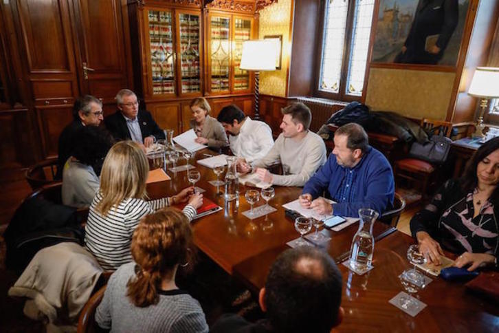 José Ignacio Asensio se ha reunido con los presidentes de las mancomunidades de Gipuzkoa. (Gipuzkoako Aldundia)