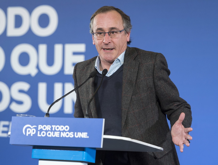 Alfonso Alonso encabezará la lista de la coalición PP-C's    (Juanan RUIZ I FOKU)