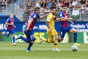 Messik 15 gol egin dizkie eibartarrei dagoeneko. (Juanan Ruiz/Foku)