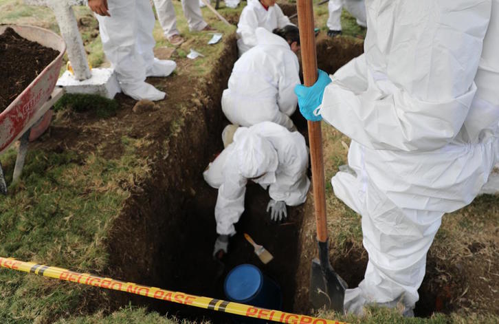 Una de las exhumaciones realizadas por la Jurisdicción Especial para la Paz. (FACEBOOK DE JURISDICCION ESPECIAL PARA LA PAZ)