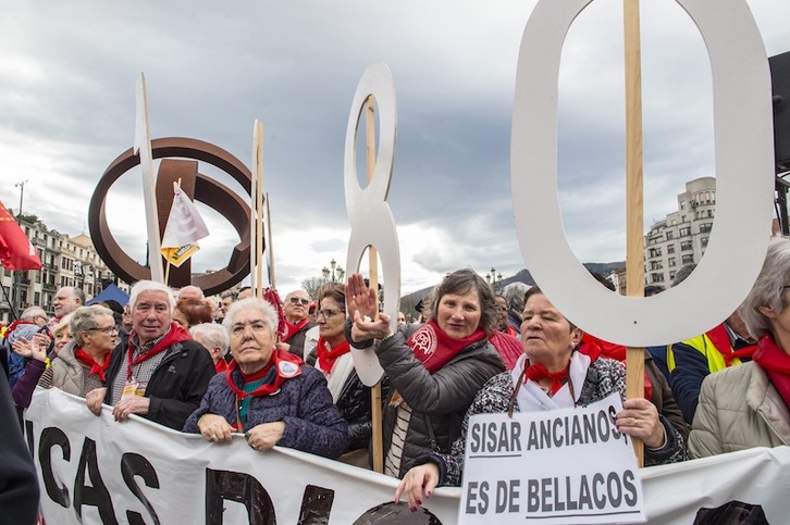 Reivindicación de los 1.080 euros en la huelga del 30E. (Marisol RAMIREZ | FOKU)