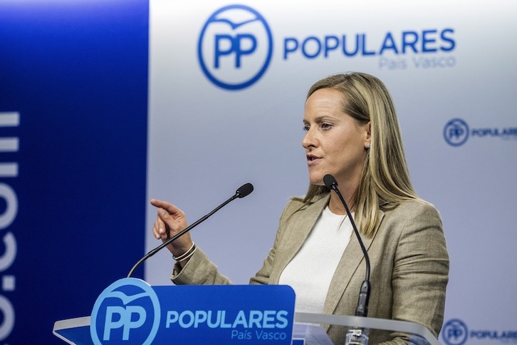 Amaya Fernández, secretaria general del PP en la CAV. (Aritz LOIOLA | FOKU)