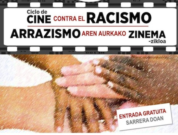 Cartel del ciclo de cine contra el racismo. 