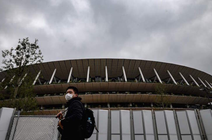 Imagen de esta mañana del Estadio Nacional de Tokio. (Philip FONG/AFP)