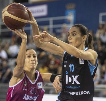 IDK Euskotren ha vivido de la excepcional puntería de Laura García. (Jon URBE / FOKU)