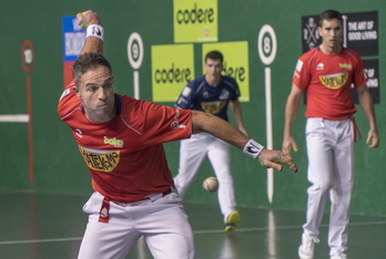 Aimar Olaizolak partida oso serioa jokatu du (Andoni CANELLADA/FOKU)