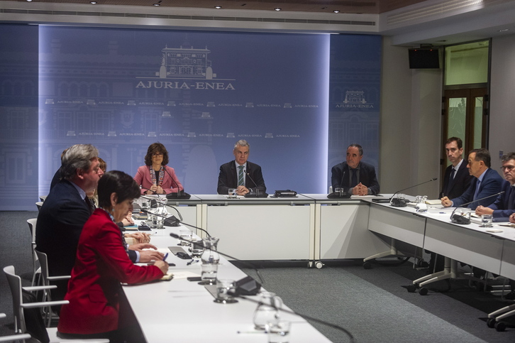 Hoy se ha reunido la mesa encargada de hacer el seguimiento a la incidencia del coronavirus     (Jaizki FONTANEDA I FOKU)