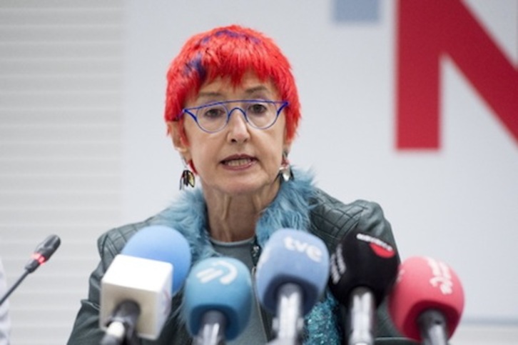 La consejera de Salud del Gobierno de Nafarroa, Santos Indurain. (Iñigo URIZ/FOKU)