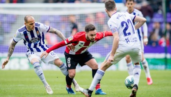 Unai lópez ha marcado su primer gol ante el Valladolid. (@AthleticClub)