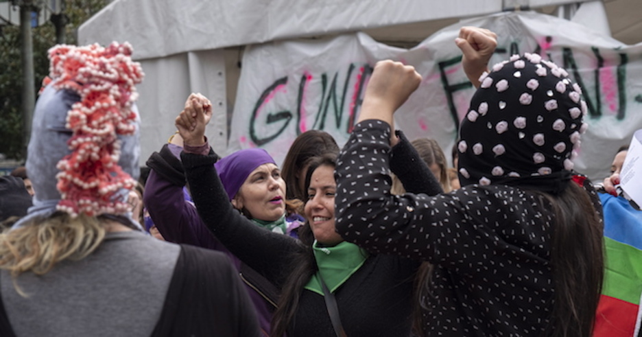 Donostian, aldarrika. (Jon URBE/FOKU) Donostian, aldarrika. (Jon URBE/FOKU)