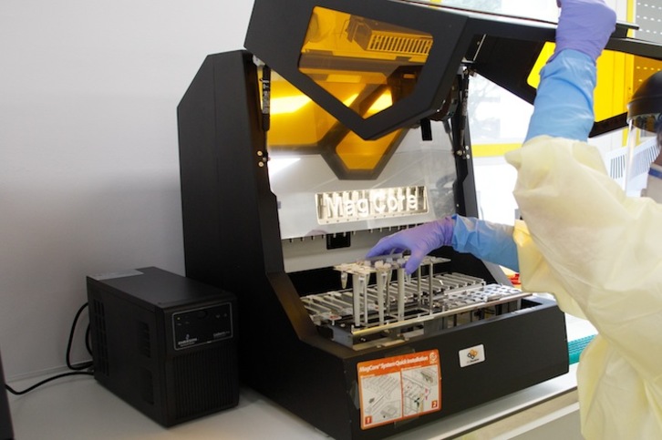 Laginak lortzeko makina. (NAFARROAKO GOBERNUA)