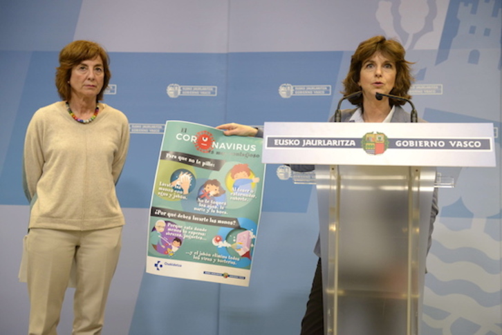 Uriarte junto a Murga en Lakua. (Raul BOGAJO/FOKU)