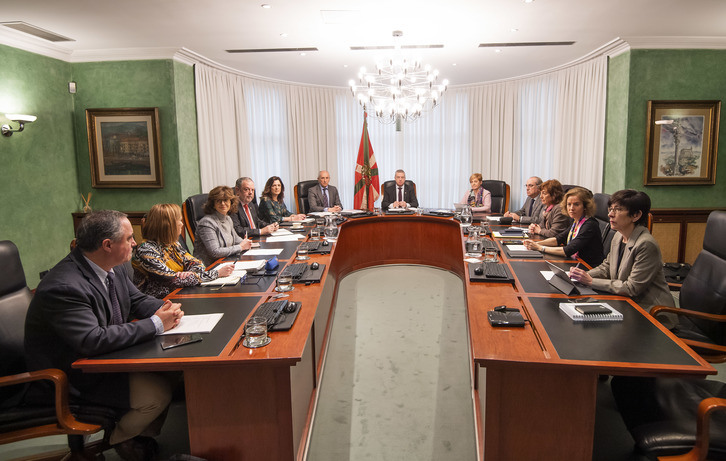 El Gobierno de Lakua se ha reunido esta mañana con carácter extraordinario para aprobar nuevas medidas. (Irekia)