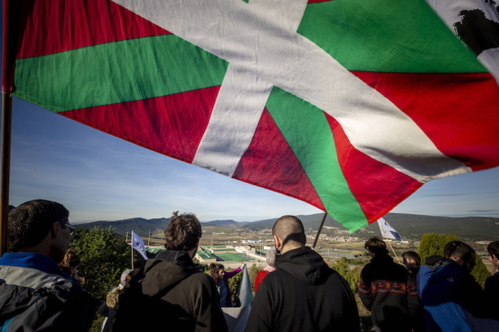 Zaballako espetxera eginiko elkartasun martxa bat. (Jaizki FONTANEDA/FOKU)