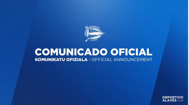 Comunicado del Deportivo Alavés.