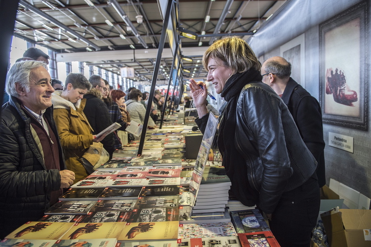 Karmele Jaio idazleak Elkar-ekin argitaratu du ‘Aitaren Etxea’. (Marisol RAMIREZ I FOKU