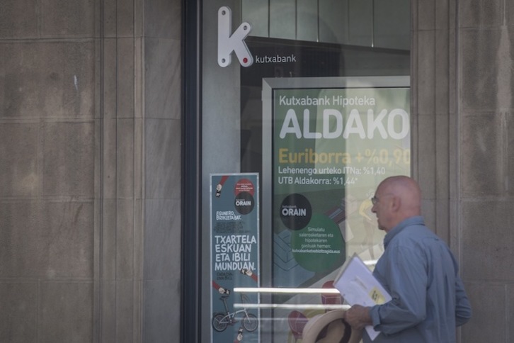 Kutxabankeko bulego bat, Bilbon. (Gorka RUBIO / FOKU)