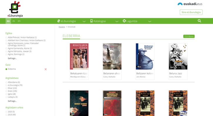 15.000 filme eta 20.000 liburu biltzen ditu katalogoak. (NAIZ)