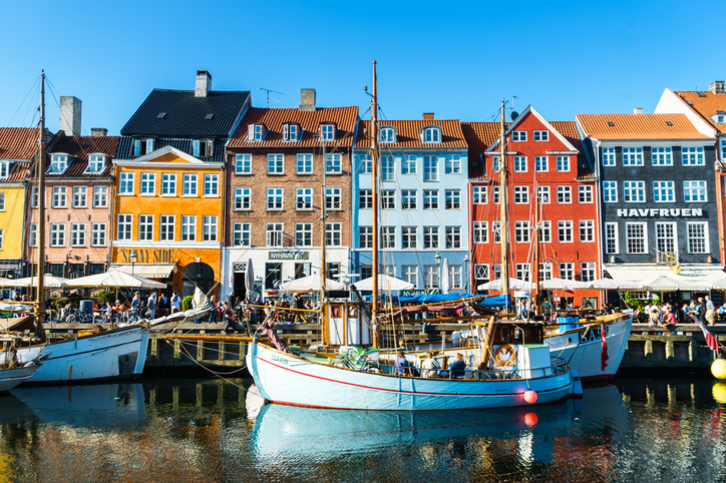 Nyhavn, el puerto más famoso de Copenhague.
