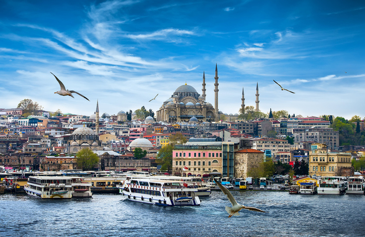Vista panorámica de Estambul.