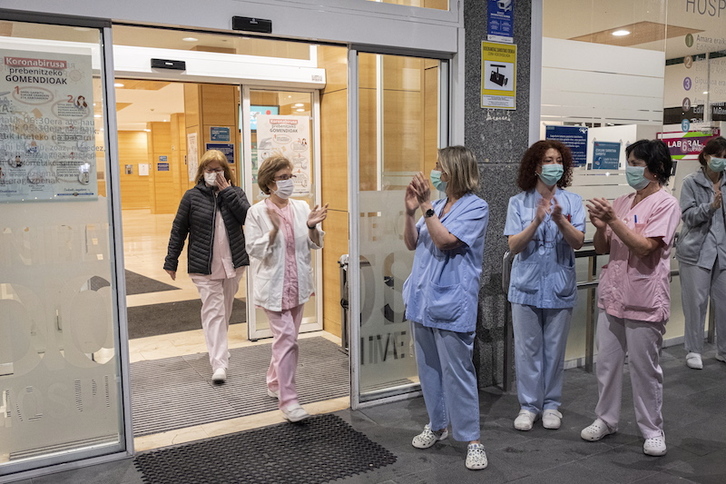 Sanitarias en Donostia. (Jon URBE | FOKU)